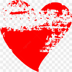 Red Heart Vector PNG Image
