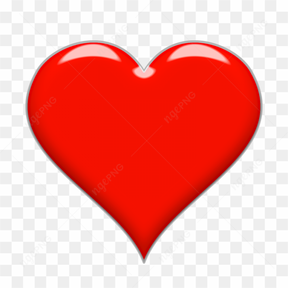 Red Heart Vector Transparent PNG