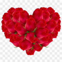 Rose Heart PNG Pic
