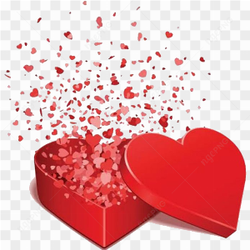 Surprise Heart Box PNG File