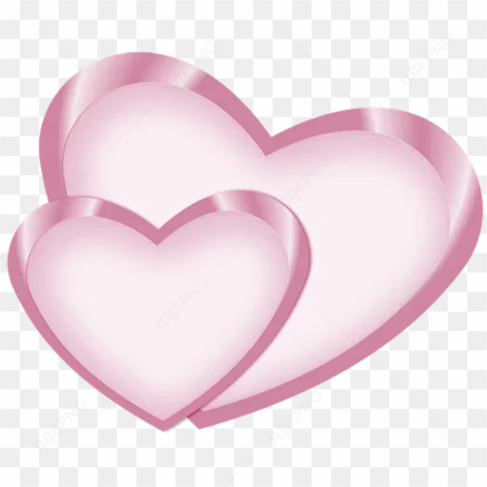 Two Hearts PNG Transparent