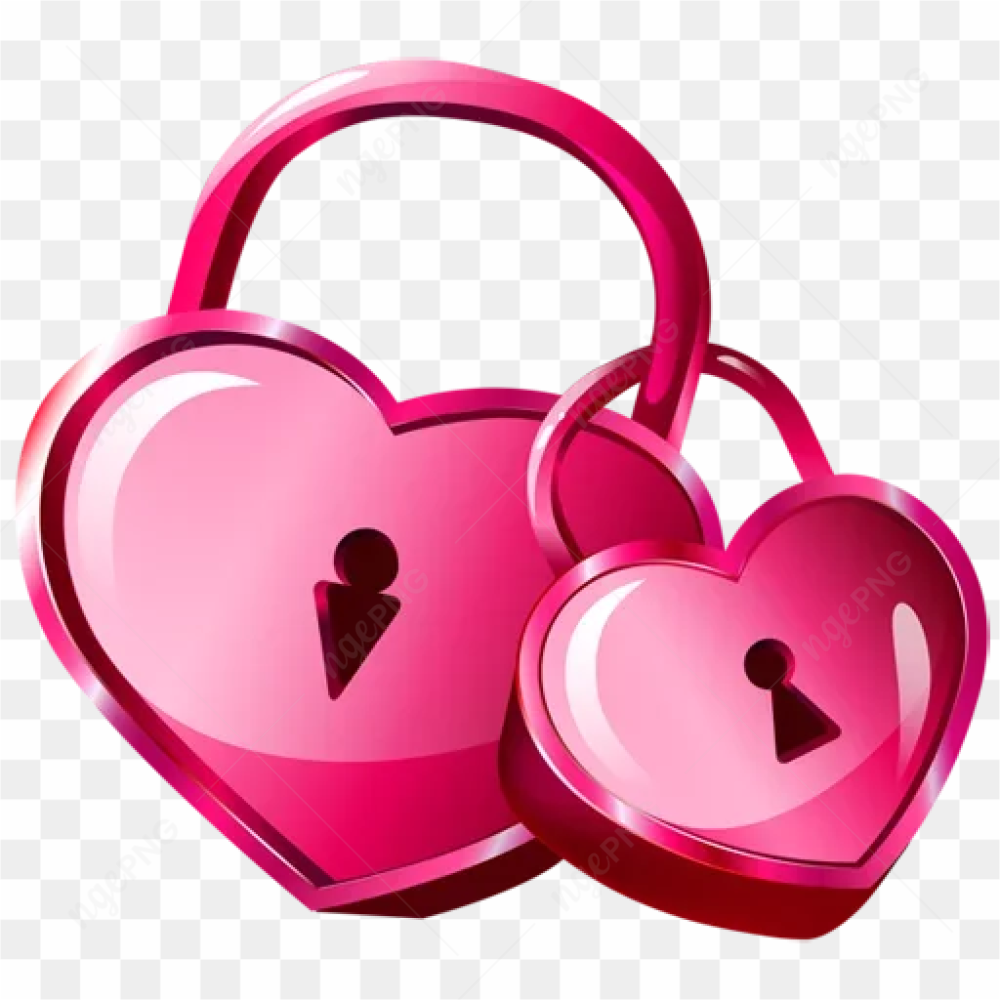 Two Hearts PNG Transparent Picture