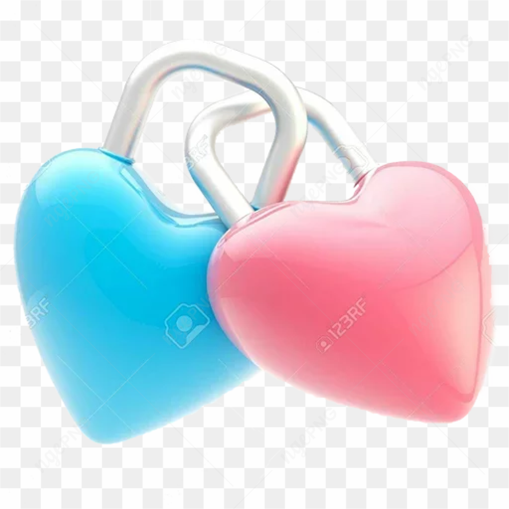 Two Hearts Transparent Background