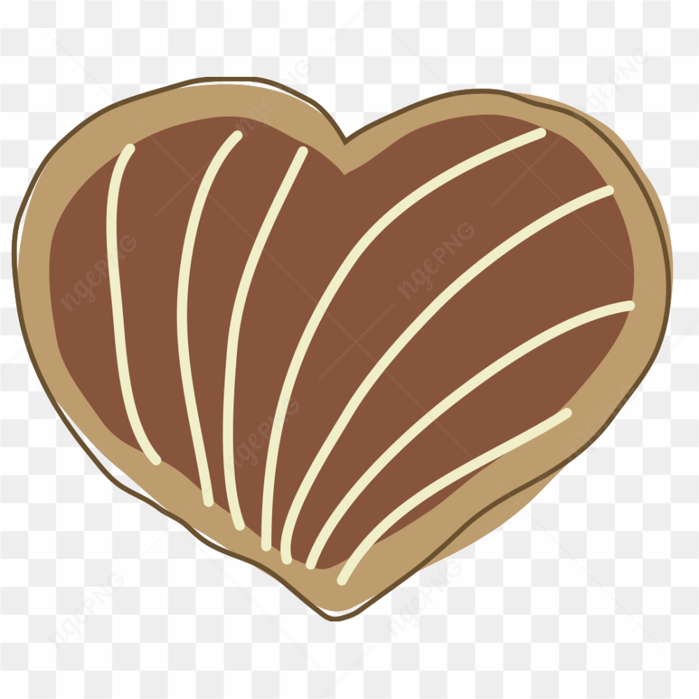 Vector Heart Cookie PNG Image
