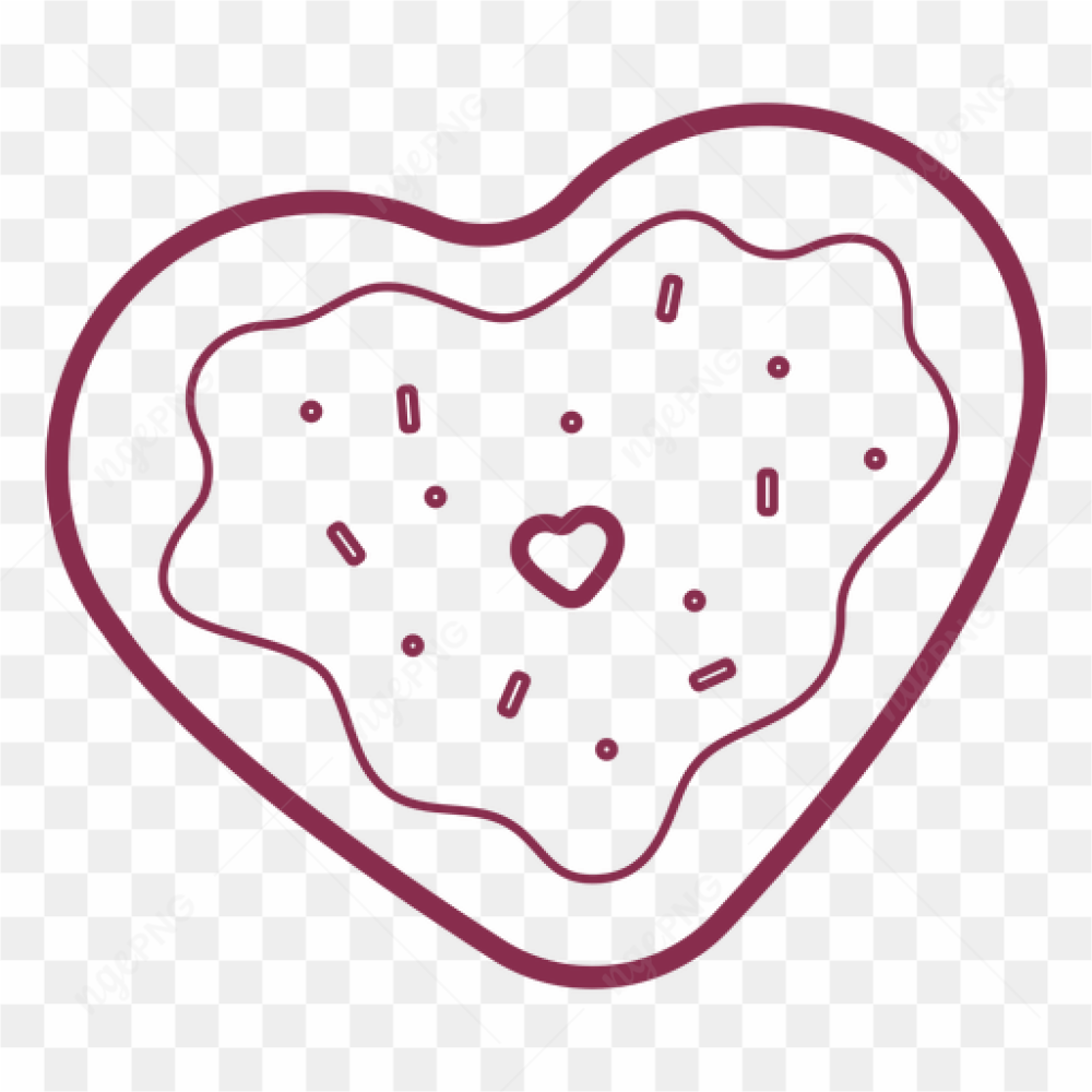 Vector Heart Cookie PNG Photos