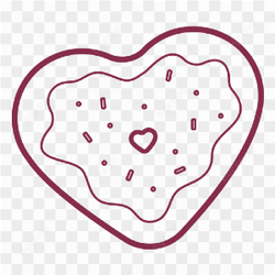 Vector Heart Cookie PNG Photos