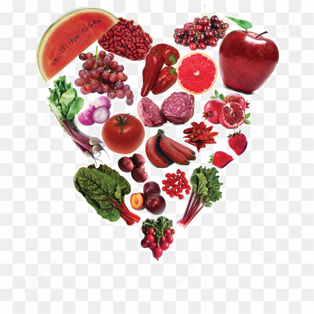 Vector Heart Fruit PNG Image