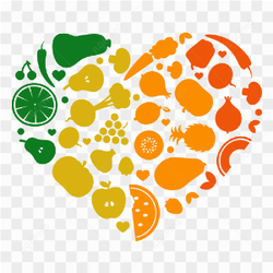 Vector Heart Vegetables PNG File