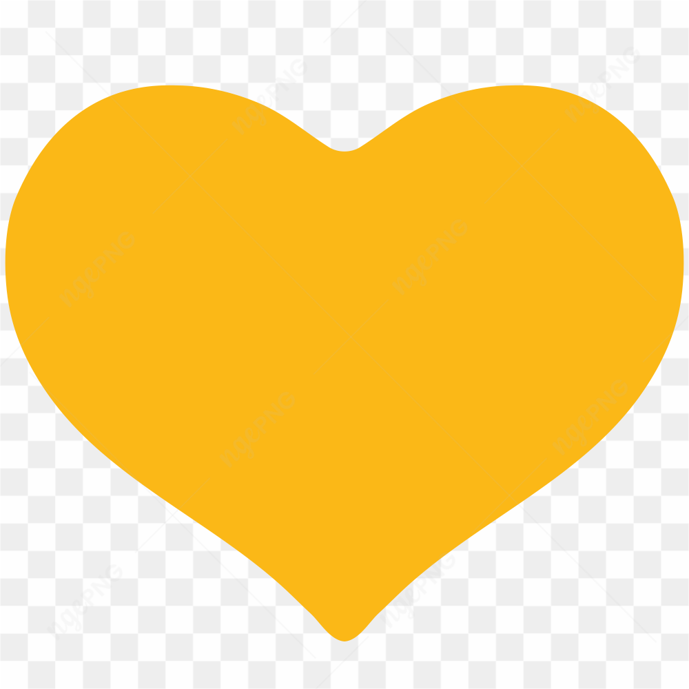 Yellow Heart PNG Clipart