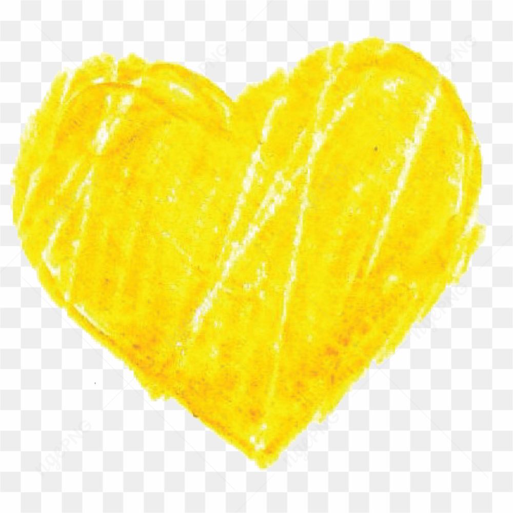 Yellow Heart PNG Pic