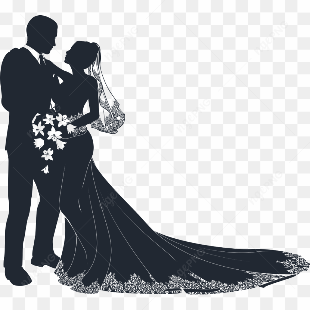 Wedding Couple PNG Transparent Image