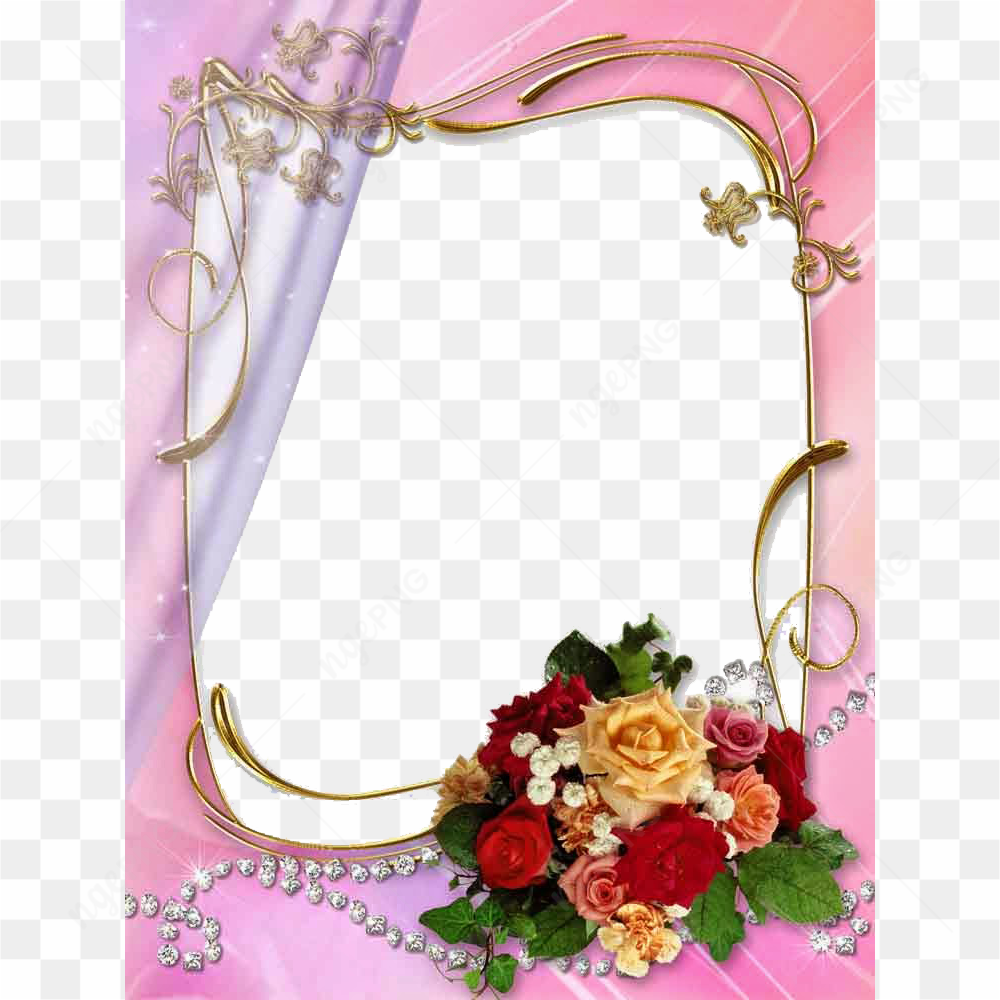 Wedding Frame PNG Isolated File