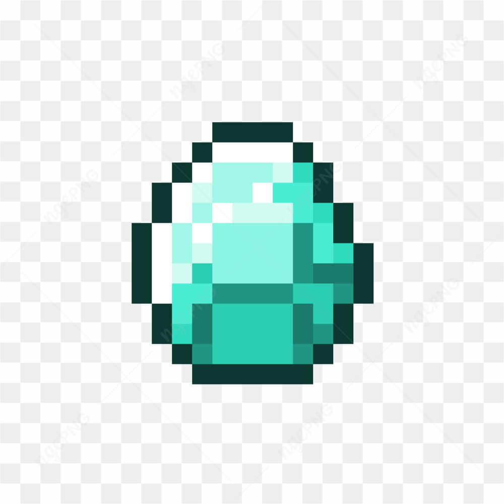 A single minecraft diamond