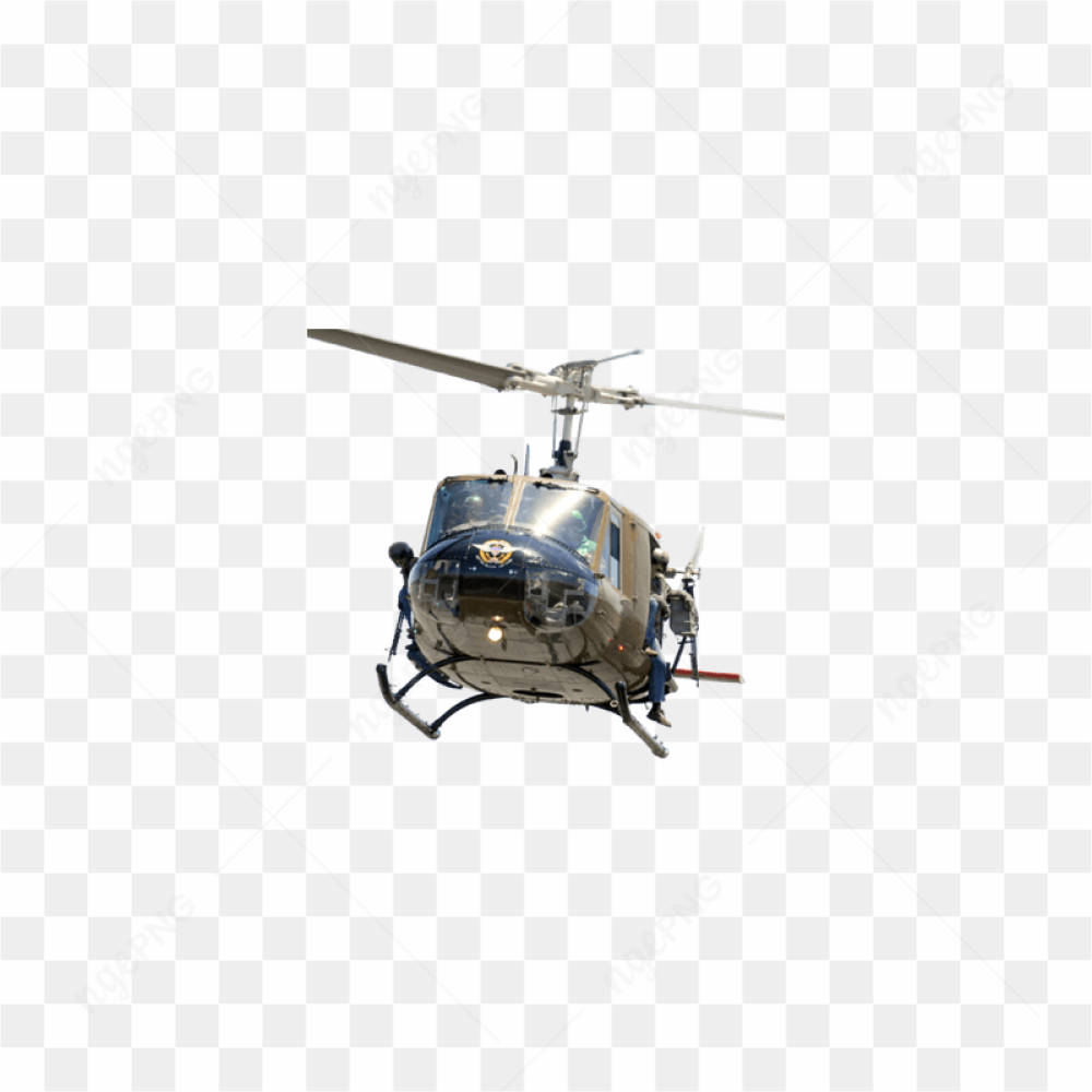 A flying hellicopter
