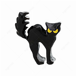 Gata preto decorao
