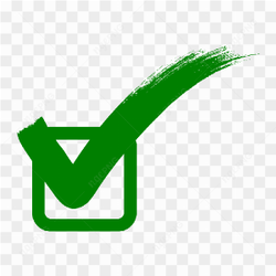 Checked green symbol