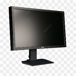 Realistic black monitor