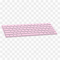 Pink keyboard computer