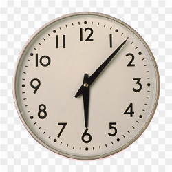Wall clock cream