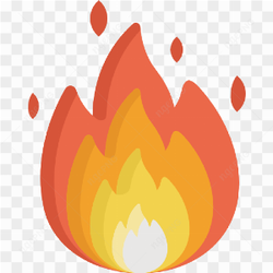 Red flame icon