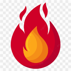 Very red flame