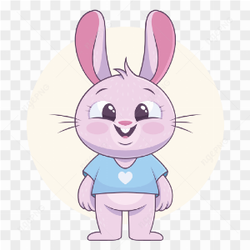 Pink cute rabbit 