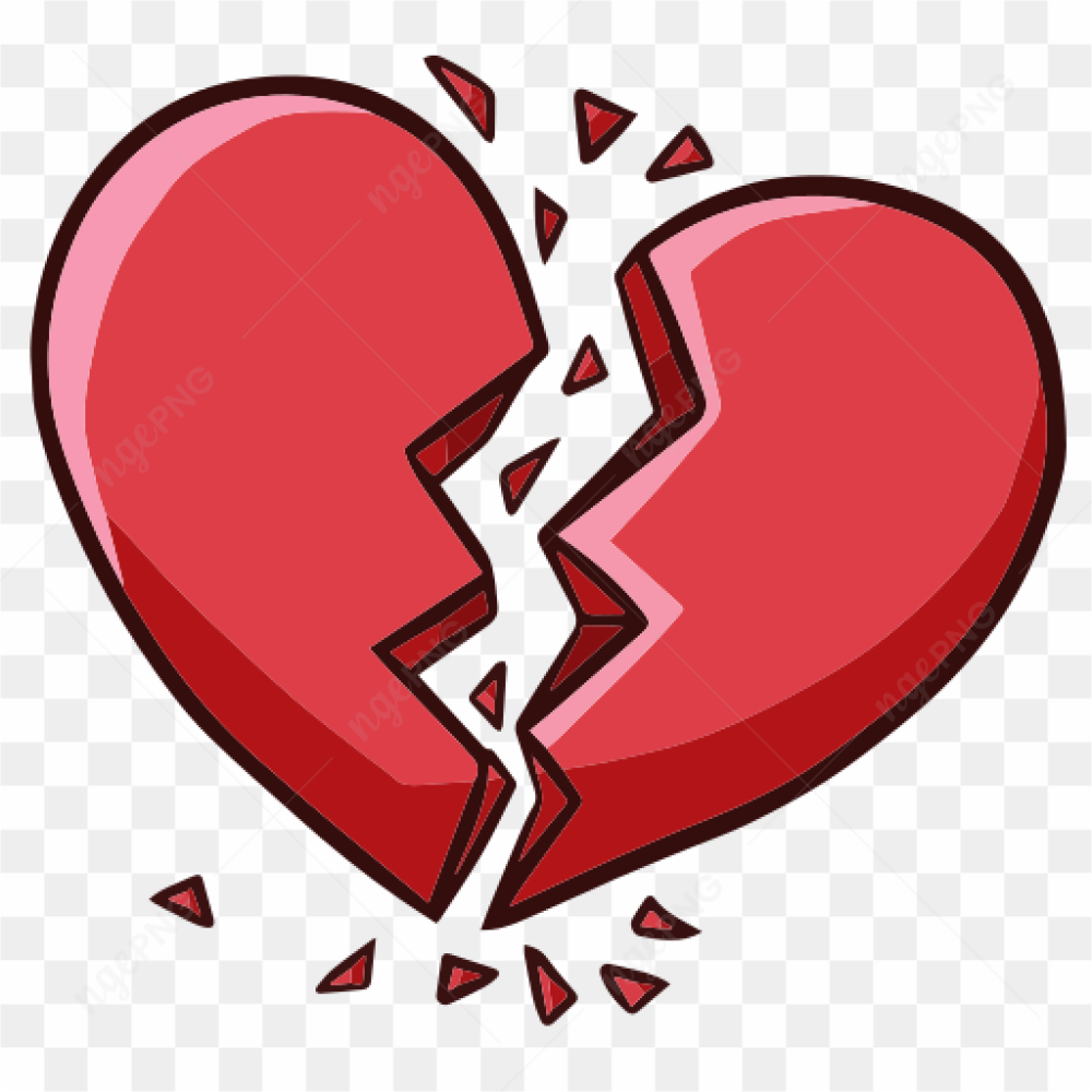 Broken heart .