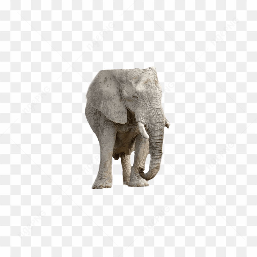 Big elephant no background