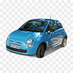 Blue car fiat 