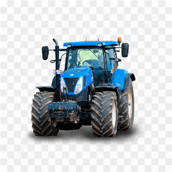 Blue big tractor 