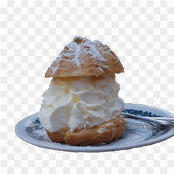 Transparent photo of cream cake 