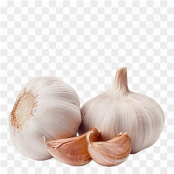 White garlic with cloves