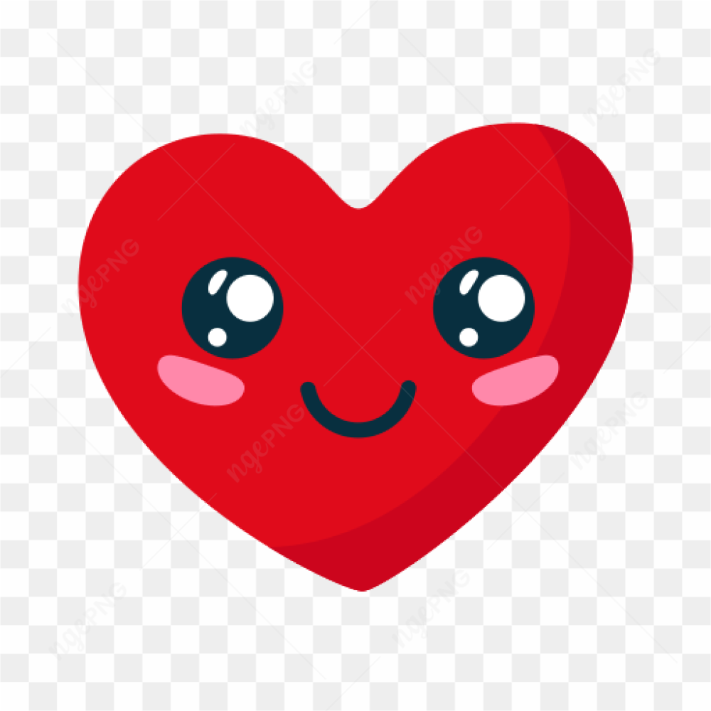 Laughing red heart