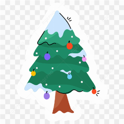 Cartoon Christmas tree