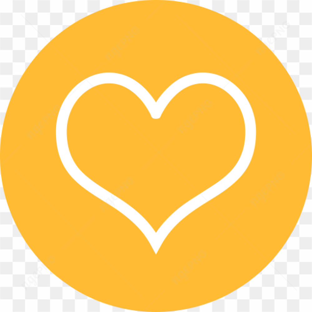Attractive yellow heart
