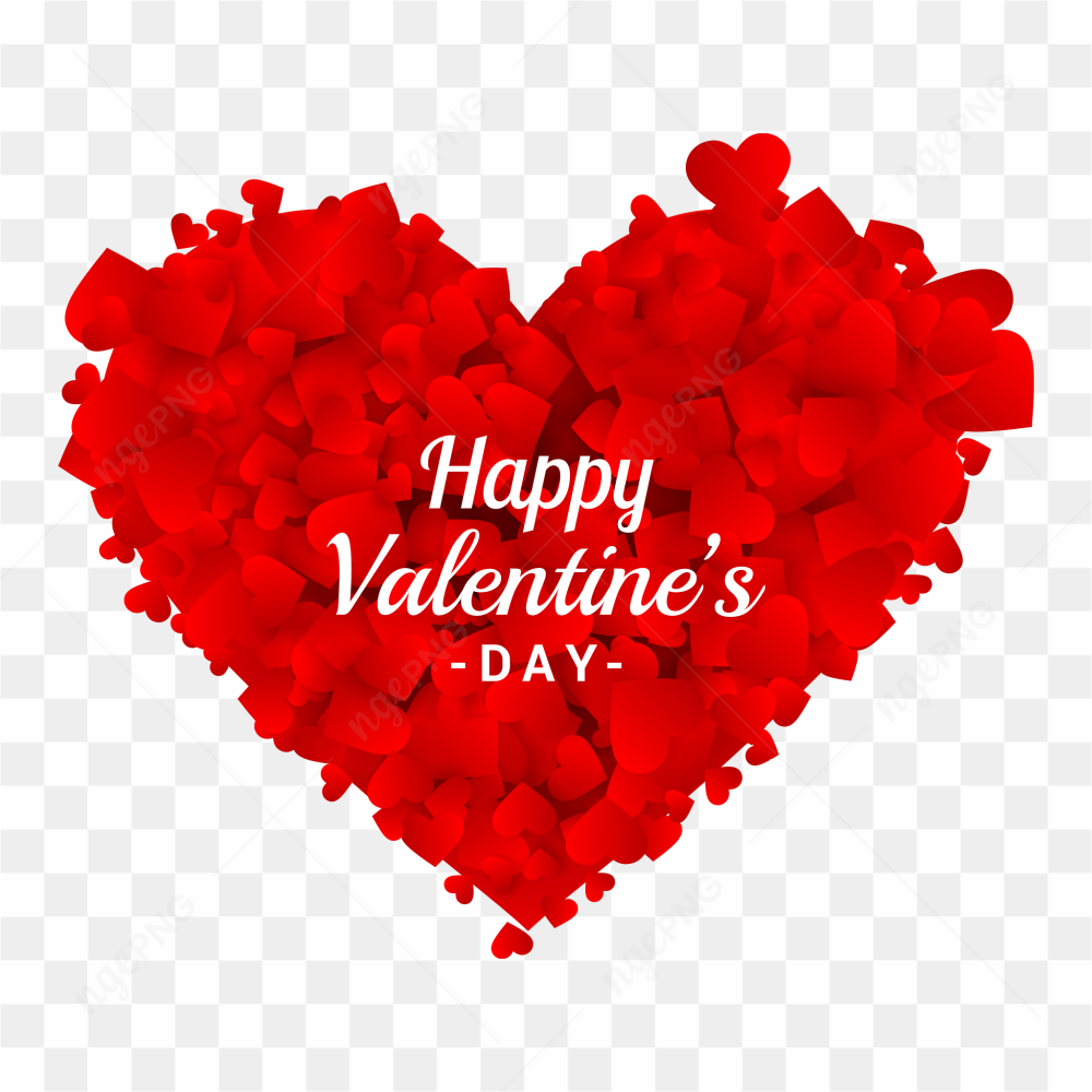 Flower template for Valentine's Day 