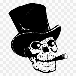 Skeleton with hat