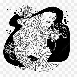 Carpa japanese uncolored