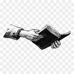 Book on hand