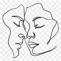 Relecionship kiss emotions