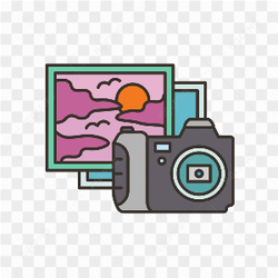 CAMERA AND PICTURE FRAMES