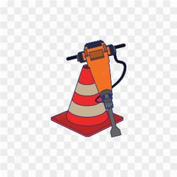 CONSTRUCTION DRILL AND PYLON