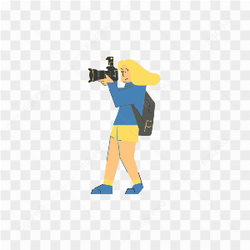 FEMALE PHOTOGRAPHER SIDEANGLE