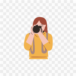FEMALE PHOTOGRAPHER TAKING PHOTO