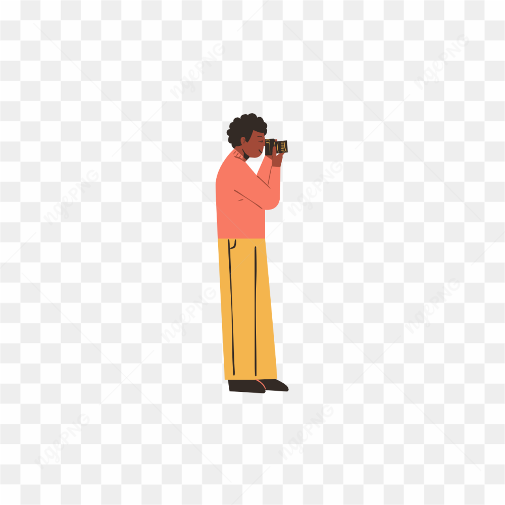 MALEL PHOTOGRAPHER IN YELLOW PANTS