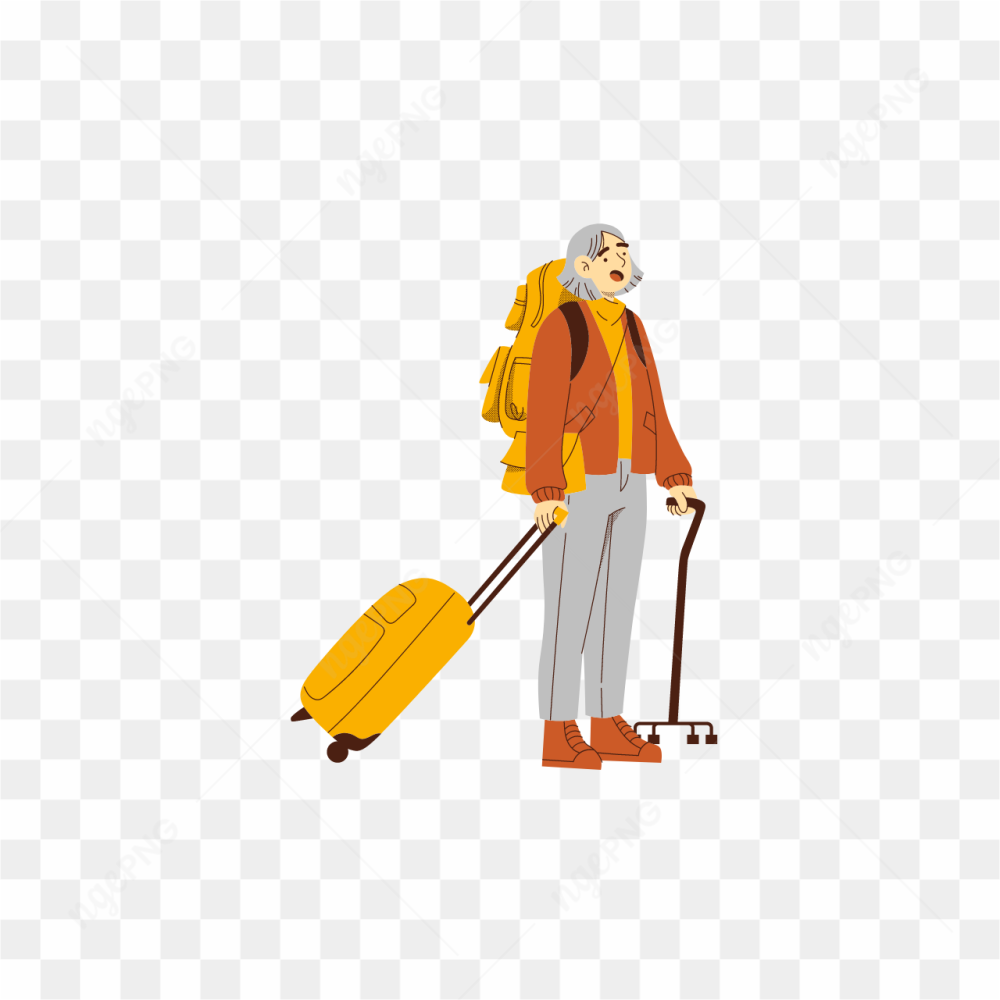 OLD TRAVELER LADY