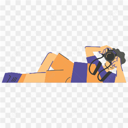PHOTOGRAPHER LYING DOWN SHOT