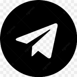 Telegram black icon