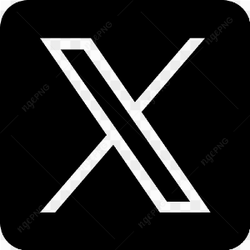 X twitter logo black 
