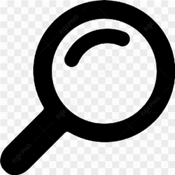 Magnifying glass search logo